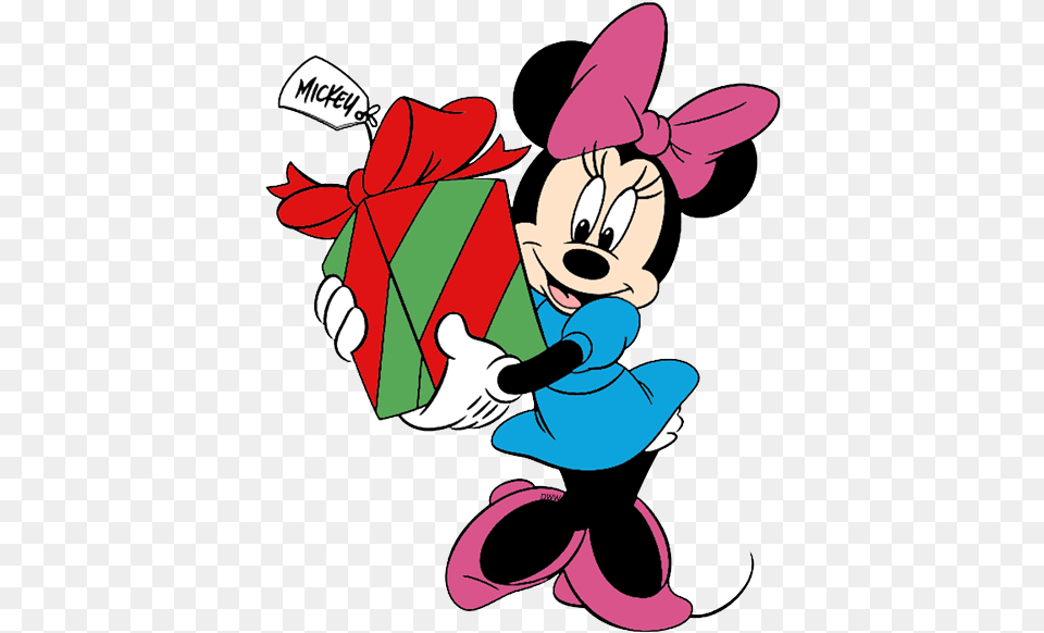 Download Minnie Mouse Clipart Presents Minnie Mouse Minnie Mouse Christmas Clipart, Cartoon, Baby, Person, Face Png