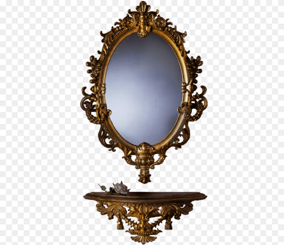 Download Mirror Background Mirror, Bronze, Chandelier, Lamp, Photography Png Image