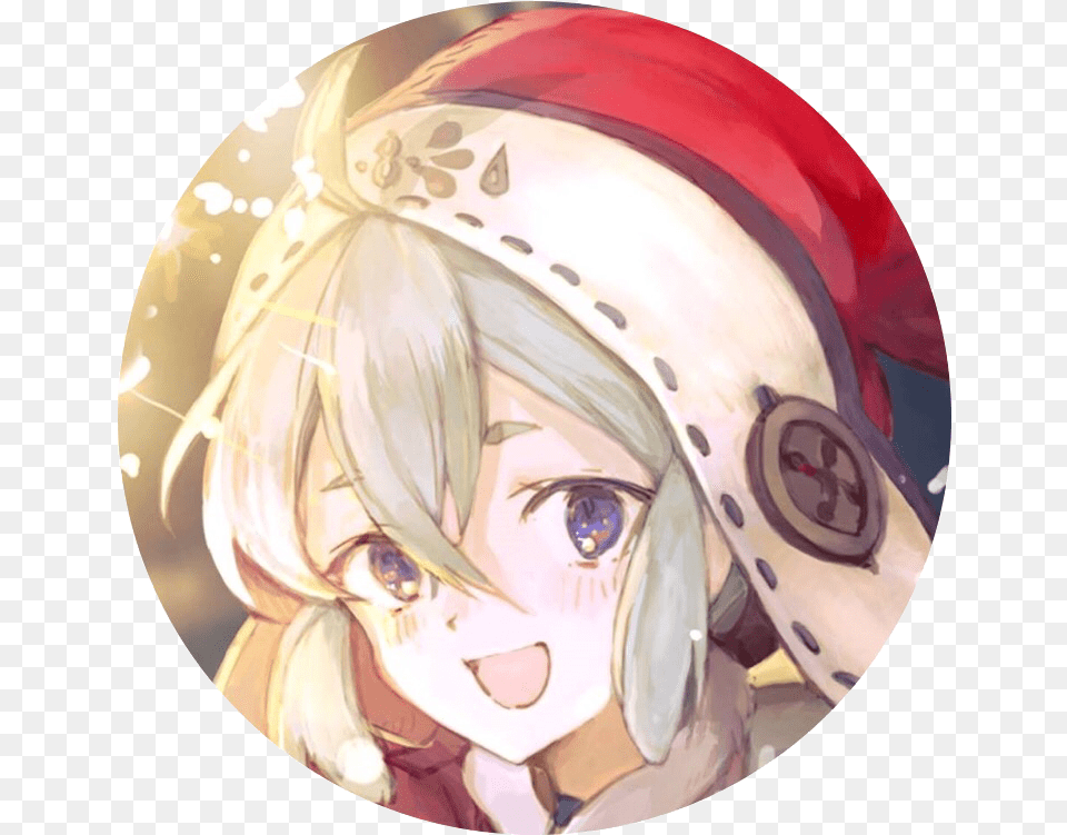 Download Miss Santa Icon Circle Anime Girl Icon Full Transparent Anime Girl Circle, Publication, Book, Comics, Adult Png Image