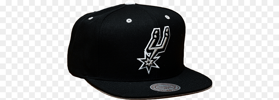 Download Mitchell Ness Nba San Antonio Spurs Logo, Baseball Cap, Cap, Clothing, Hat Png