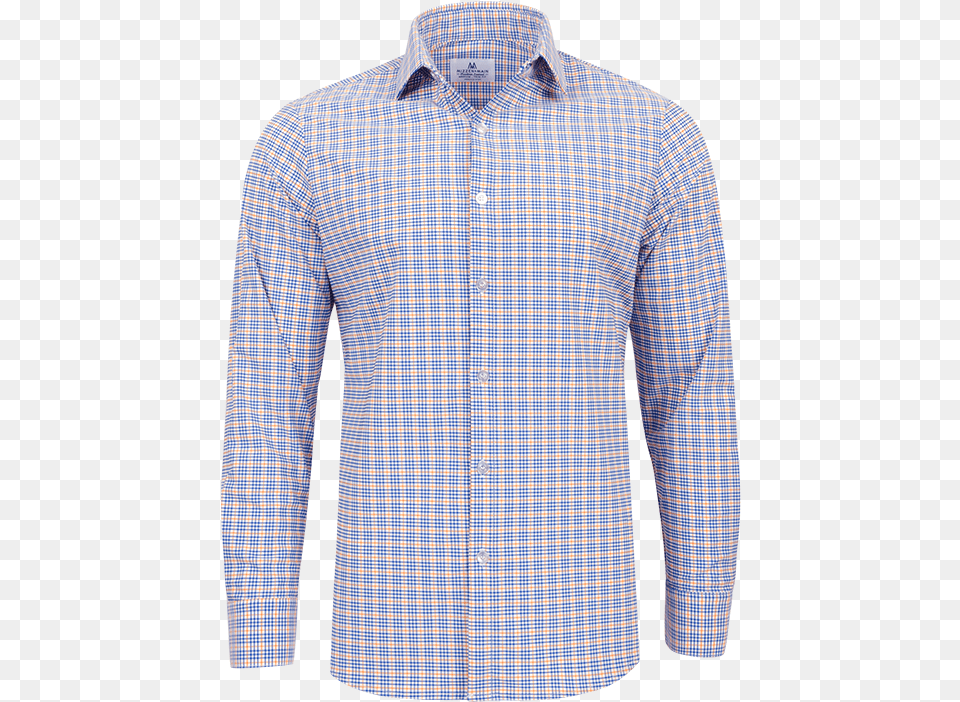 Download Mizzen Main Charleston Orange Crosshatch, Clothing, Dress Shirt, Long Sleeve, Shirt Free Transparent Png