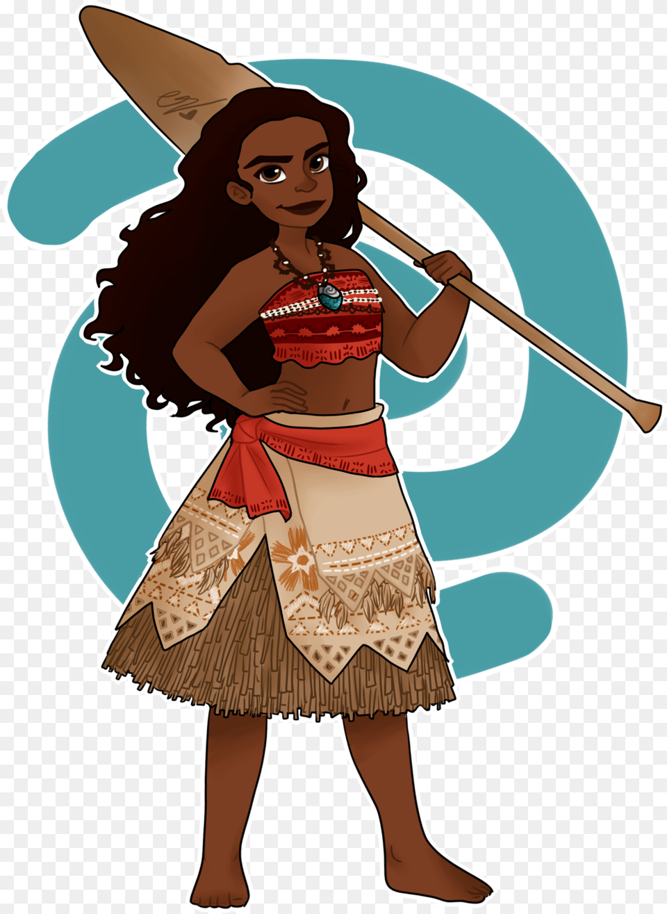 Download Moana Of Motunui By Simpaticasx2 Moana Clip Art Maori People Clipart, Clothing, Costume, Person, Adult Png Image