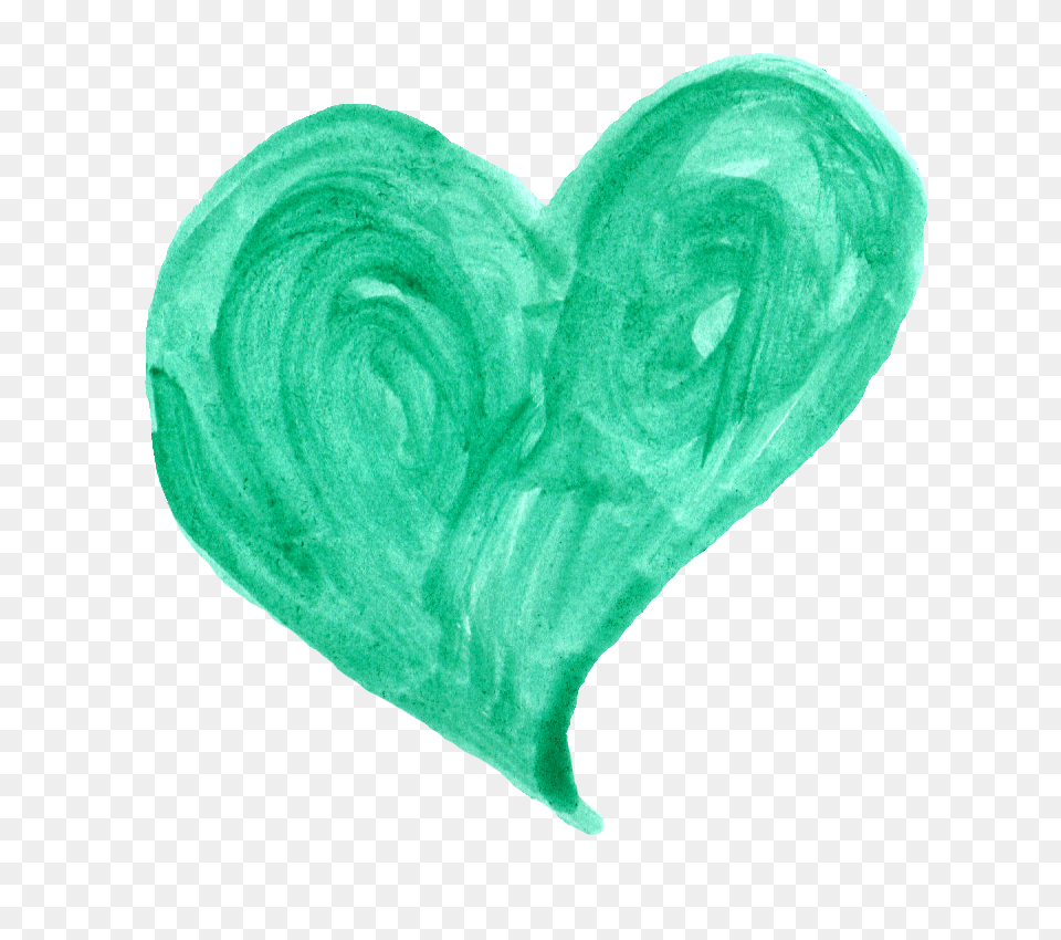Download Mob Ultra Wallpaper Album Watercolor Green Heart, Flower, Plant, Rose Free Transparent Png