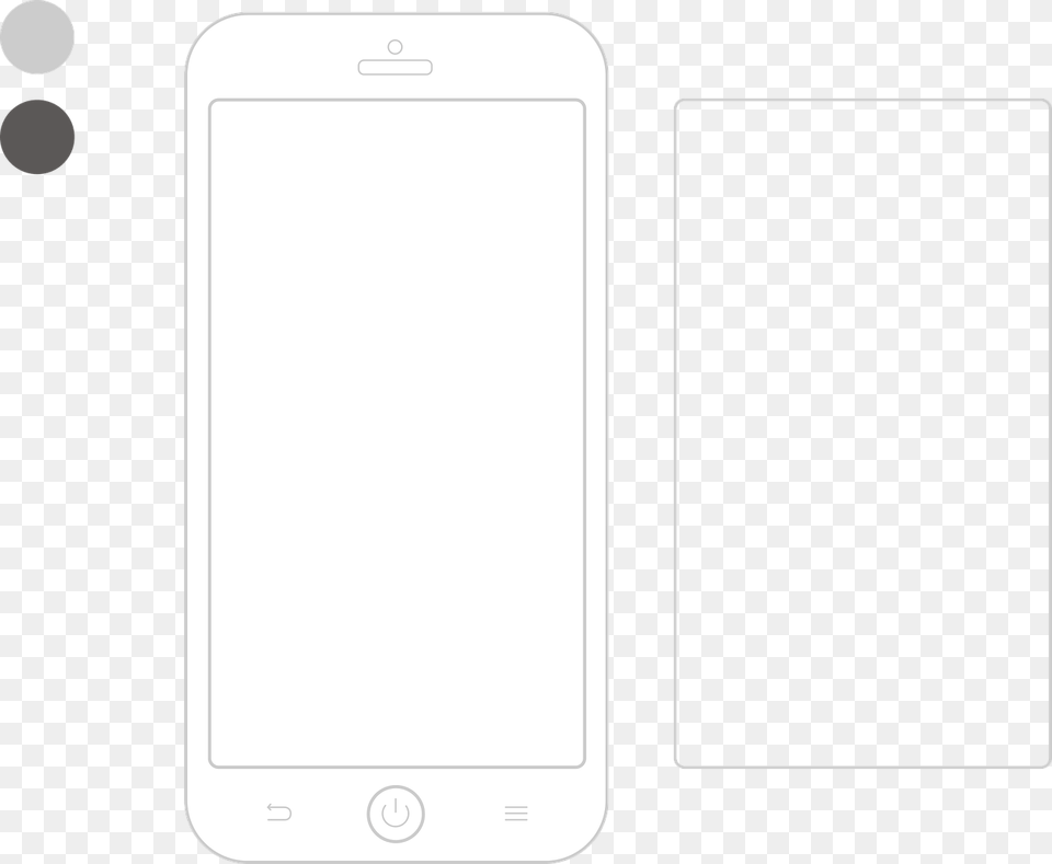 Download Mobile Outline Ios Android Contorno De Iphone, Electronics, Mobile Phone, Phone Free Png
