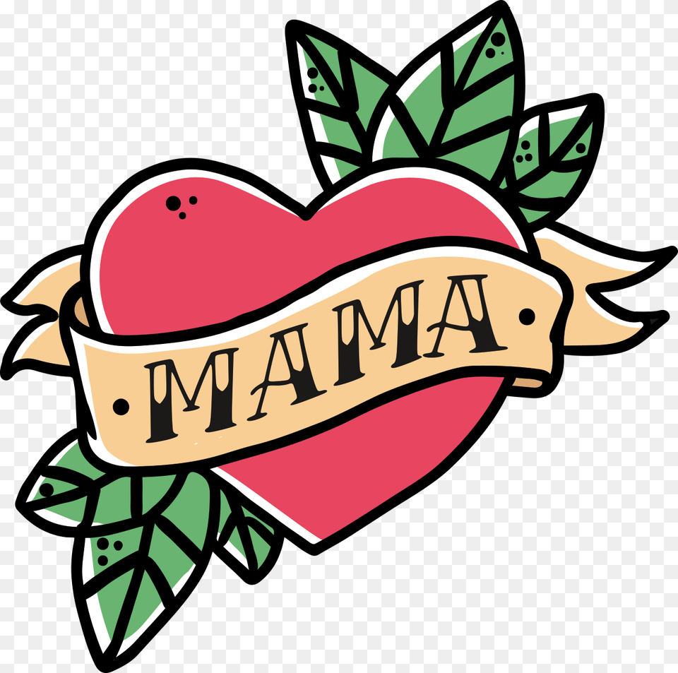 Download Mom Tattoo Jpg Old School Tattoo, Leaf, Plant, Dynamite, Weapon Png Image