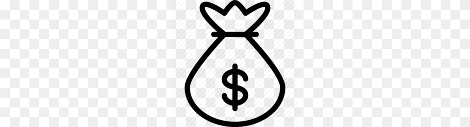 Download Money Bag Icon Clipart Money Bag Computer Icons Money, Stencil, Accessories, Jewelry, Necklace Png Image