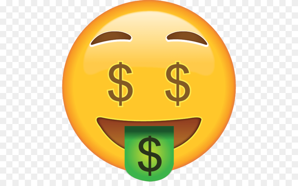 Download Money Face Emoji Emoji Island, Outdoors, Sky, Nature, Text Free Transparent Png