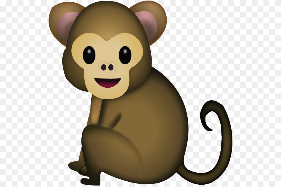Download Monkey Emoji Icon Emoji Island, Animal, Mammal, Wildlife, Nature Png