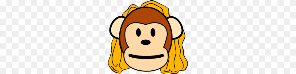 Download Monkey Face Cartoon Clipart Ape Primate Clip Art Monkey, Head, Person, Bag, Ammunition Free Transparent Png