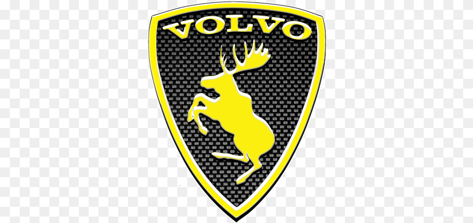 Download Moose Sticker B Cf2 3d Yellow Sticker Volvo, Logo, Badge, Symbol, Emblem Png Image