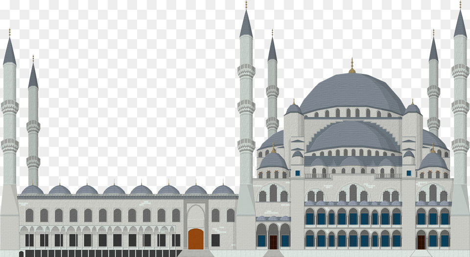Download Mosque Clipart Blue Mosque Transparent Background Png Image