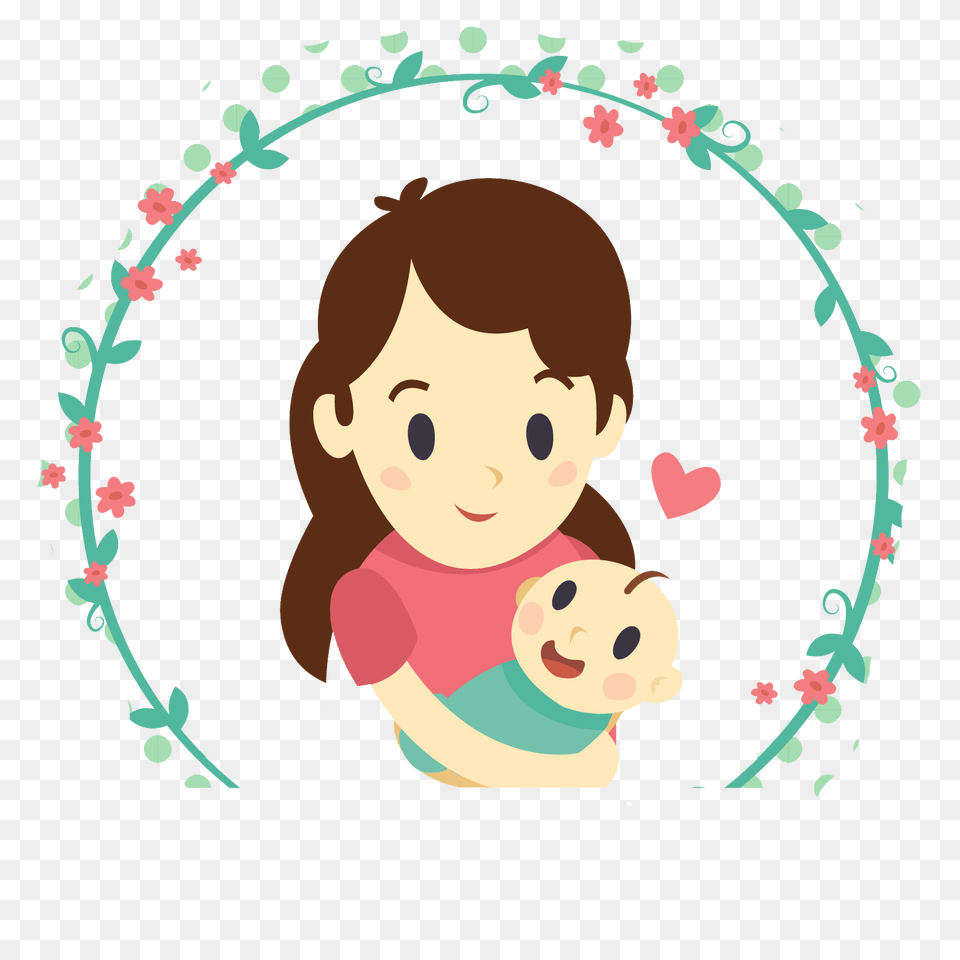 Download Mother And Daughter And Vector Clipart, Baby, Person, Face, Head Png Image