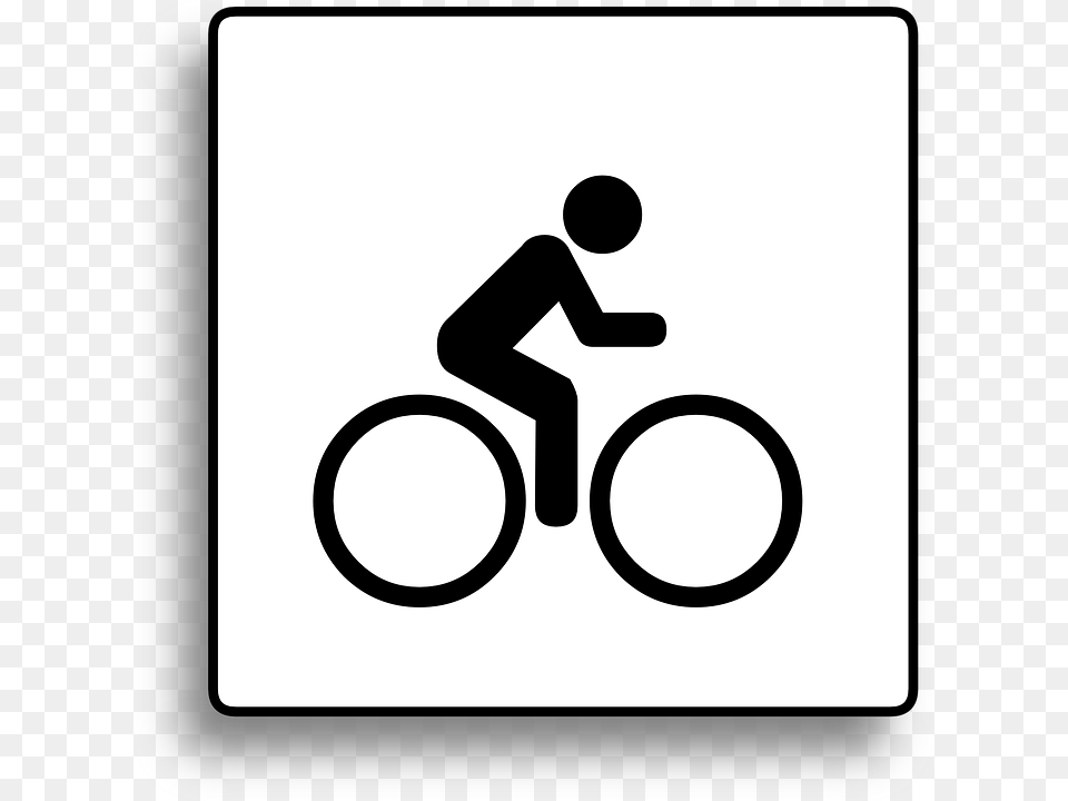 Mountain Biking Clip Art Clipart Cycling Mountain, Sign, Symbol, Road Sign Free Png Download