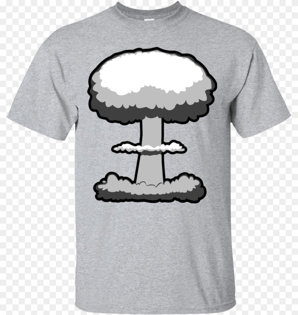 Download Mushroom Cloud Graphic T Shirt Navy Captain Sea Saxophone T Shirts, Clothing, T-shirt, Adult, Male Free Png