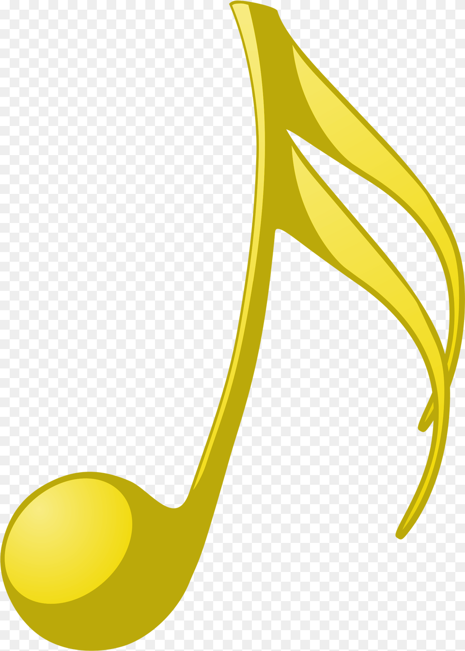 Download Music Note Image With No Background Pngkeycom Yellow Music Note, Cutlery, Spoon, Kitchen Utensil, Ladle Free Png