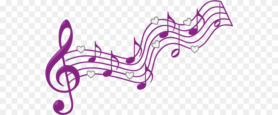 Download Music Notes By Yotoots Holiday Recital Music Notes Silhouette, Art, Graphics, Purple Free Png