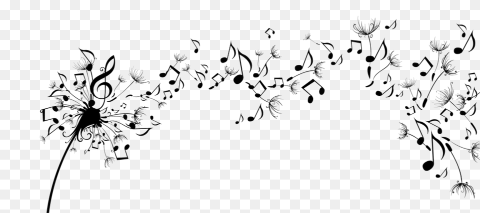 Download Music Notes Flower With Music Notes, Nature, Outdoors, Art, Snow Free Png