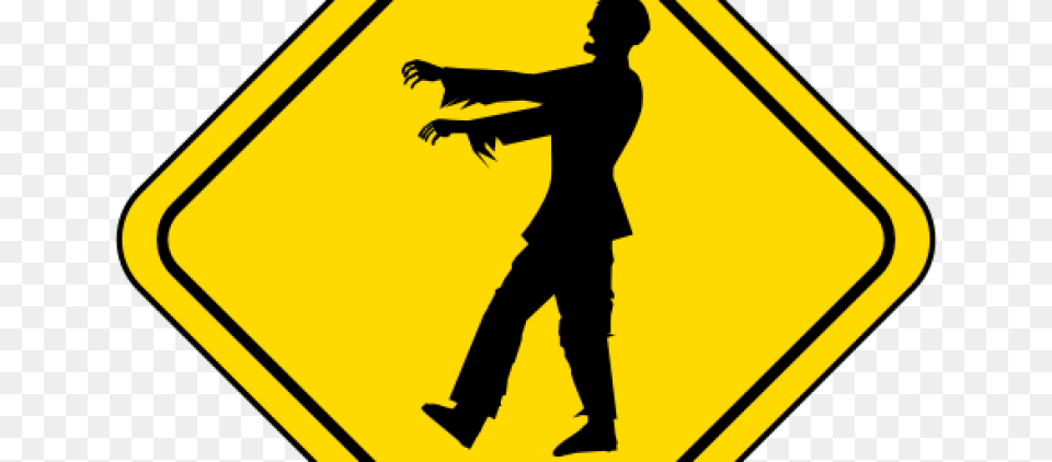 Download Music Of The Renaissance Arranged For The Zombie Crossing Sign, Symbol, Adult, Male, Man Free Transparent Png