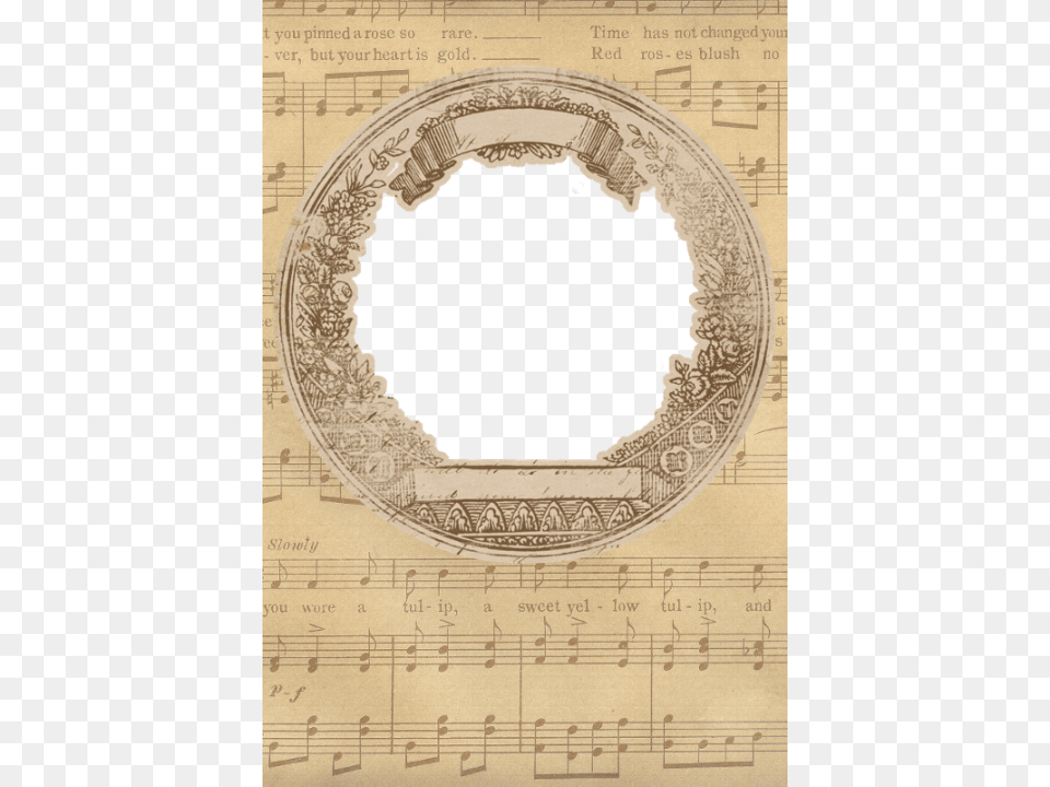 Download Music Vintage Frames Images Background Music Vintage Frames, Hole, Home Decor, Head, Person Free Png