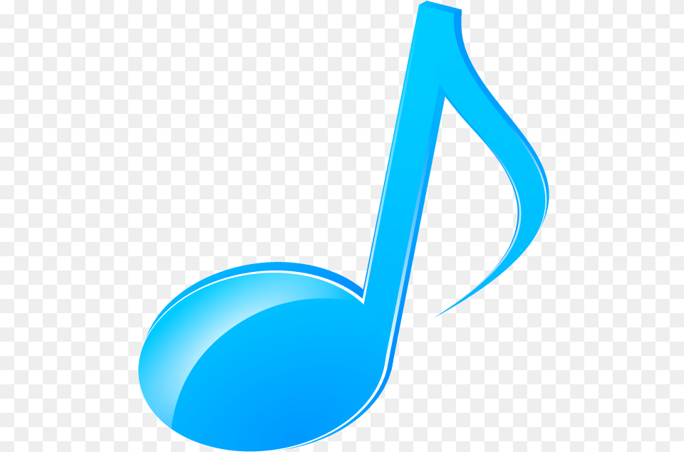 Musical Notes Image And Clipart Blue Music Note Icon, Cutlery, Spoon, Kitchen Utensil, Ladle Free Png Download