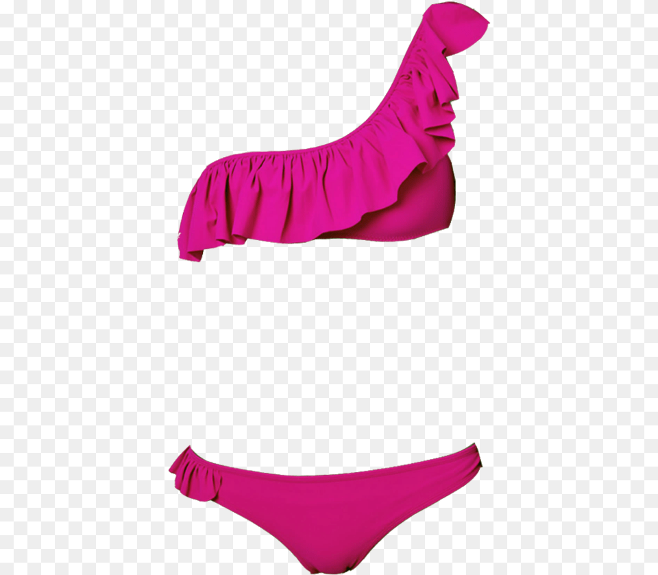 Download Naomi One Shoulder Pink Bikini Bikini Pink, Panties, Clothing, Underwear, Lingerie Free Transparent Png