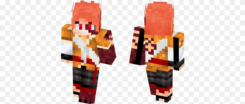 Download Natsu Dragneel Dragon Cry Dragonize Minecraft Skin Fictional Character, Clothing, Dress, Person, Formal Wear Png