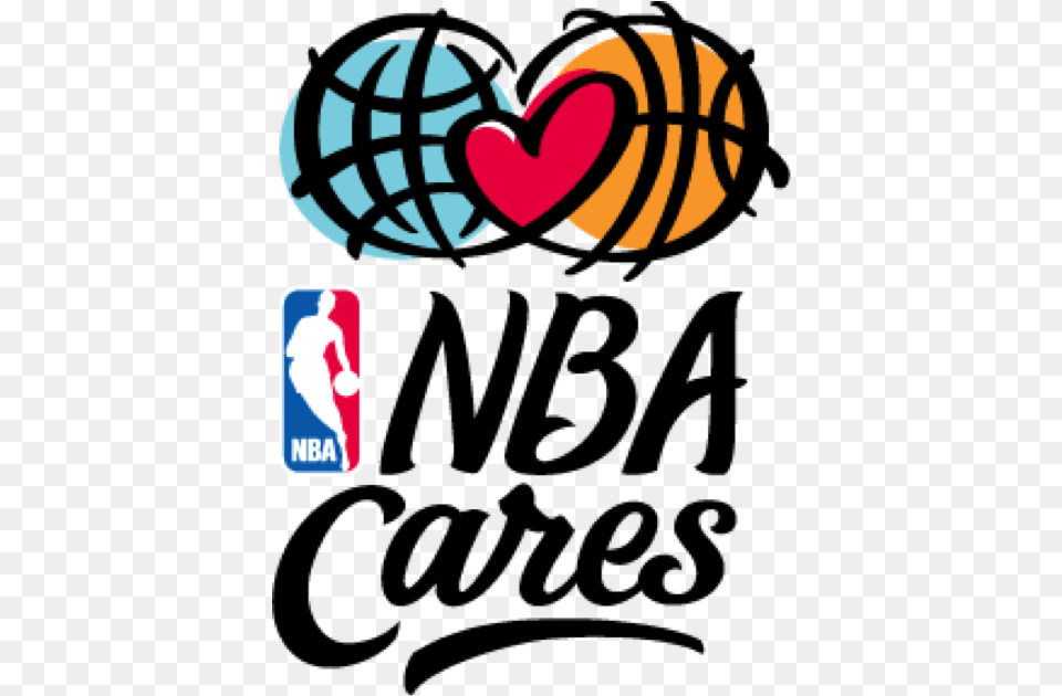 Nbacares U201c Nba Cares Basketball Logo Image Nba Cares Logo, Smoke Pipe Free Png Download