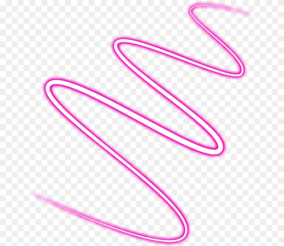 Neon Line Neon Glowing Effect In Picsart, Light, Bow, Weapon, Spiral Free Png Download