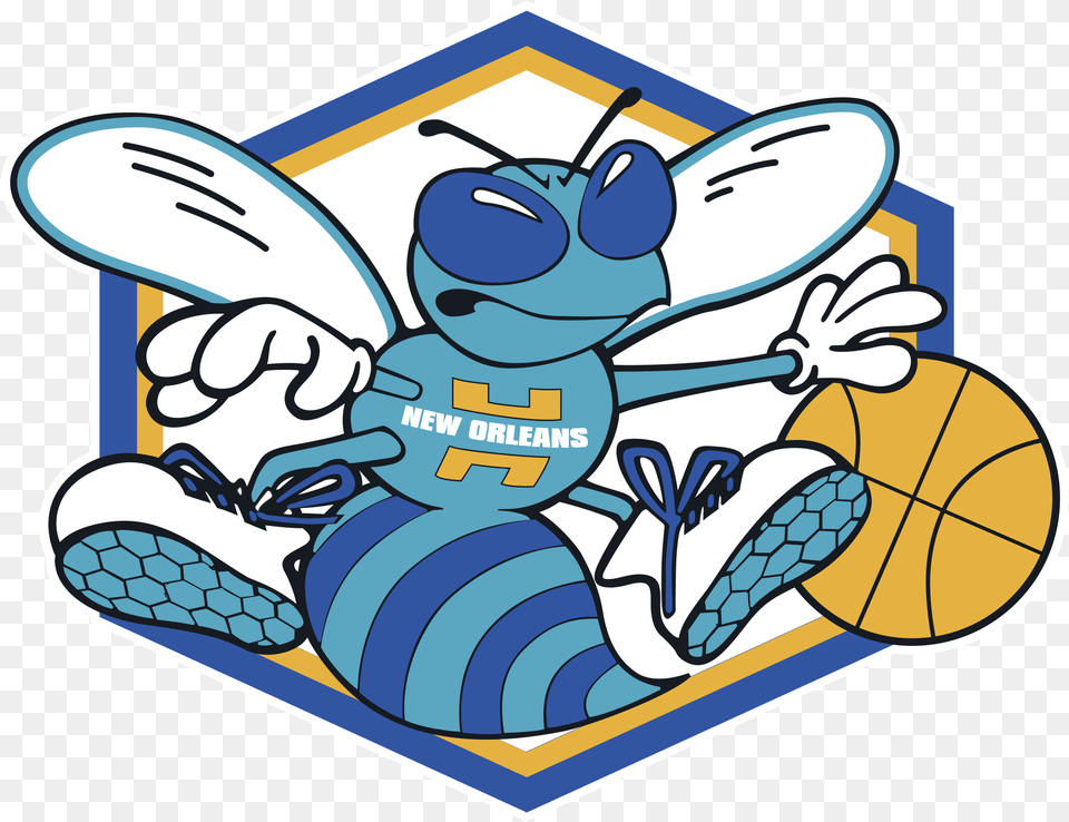 Download New Orleans Hornets Logo New Orleans Hornets Logo, Animal, Bee, Insect, Invertebrate Png Image
