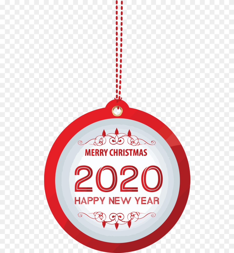 Download New Year 2020 Holiday Ornament For Happy Hq Dentist, Accessories, Jewelry, Necklace Png