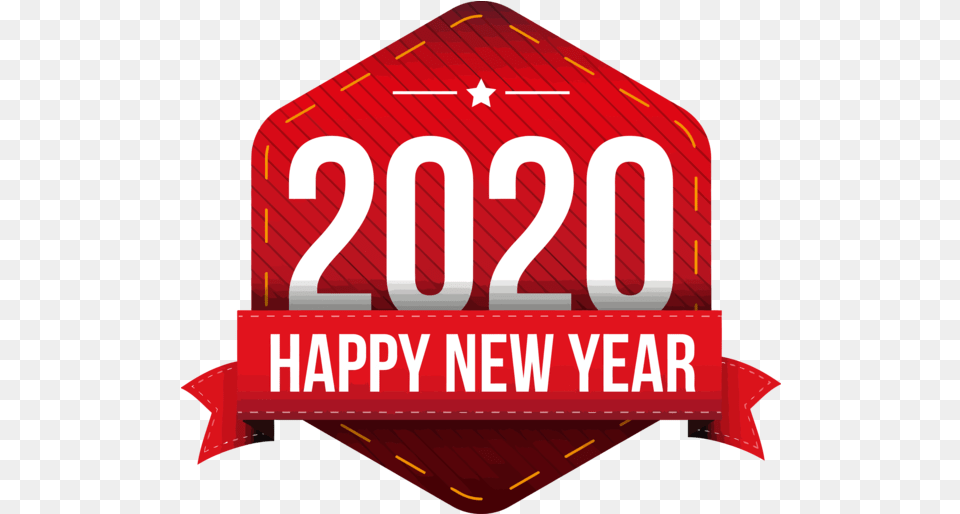 Download New Year 2020 Logo Font Stop Sign, Dynamite, Symbol, Weapon Free Transparent Png