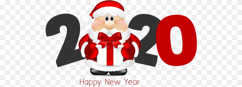 Download New Year Santa Claus Christmas Red For Happy 2020 Happy New Year 2020, Nature, Outdoors, Snow, Snowman Free Transparent Png