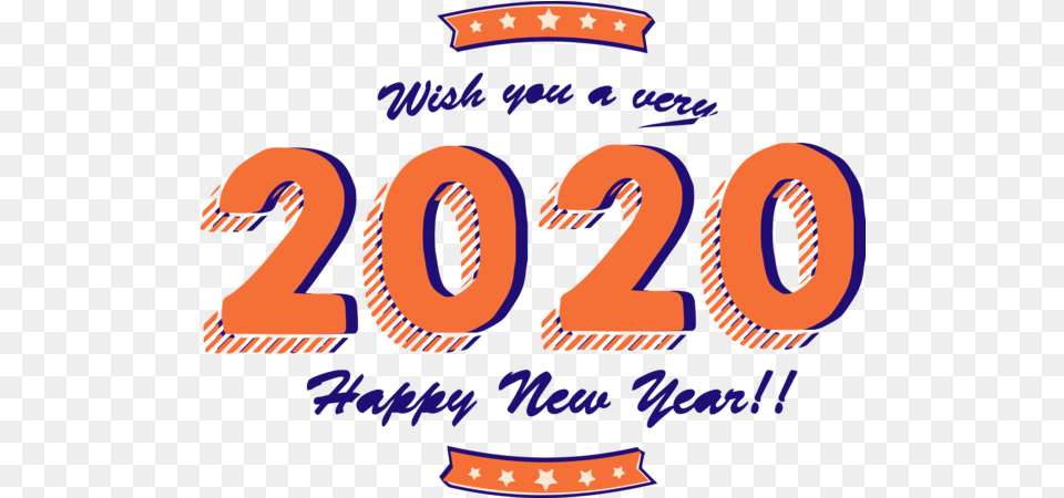 New Year Text Font Logo For Happy 2020 Traditions Wish You Happy New Year 2020, Number, Symbol, Dynamite, Weapon Free Png Download