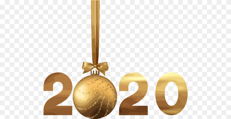Download New Years 2020 Christmas Ornament Font Logo For New Year Ornament 2020, Gold, Text, Number, Symbol Png Image