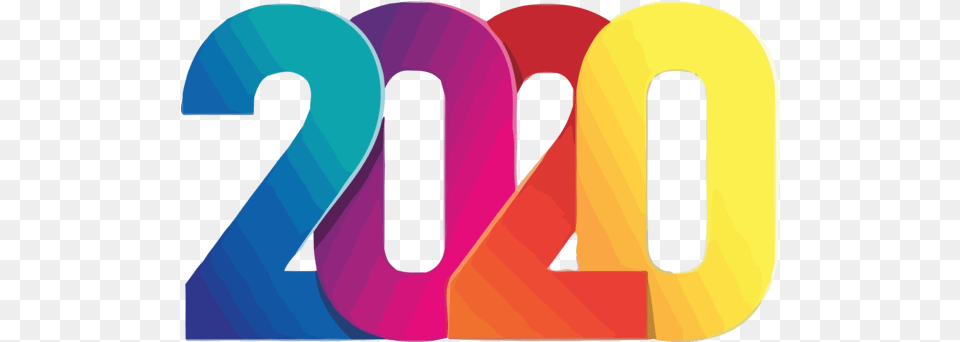 Download New Years 2020 Text Font Line For Happy Year New Year Decoration, Number, Symbol, Dynamite, Weapon Free Png