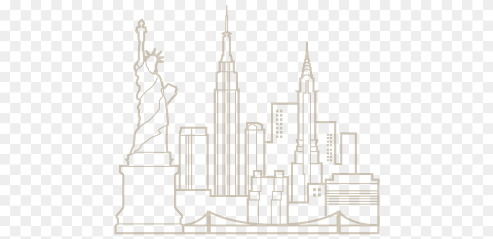 New York City Skyline Kids New York Skyline Coloring, Urban, Person, Architecture, Building Free Png Download