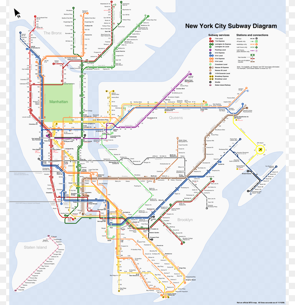 New York Subway Map Clipart Manhattan New Ptm Images Manhattan New York Framed Graphic Art Multi Colored, Chart, Diagram, Plan, Plot Free Png Download