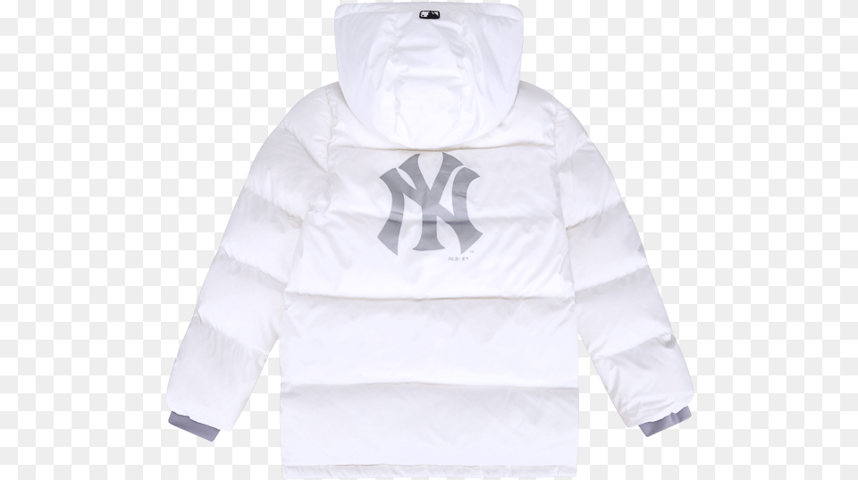 Download New York Yankees Stamp Short Duck Down Hoodie Hd Hoodie, Clothing, Coat, Hood, Jacket Free Transparent Png