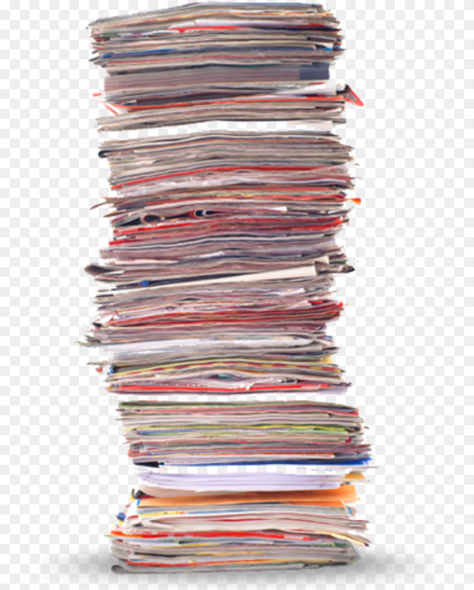 Download Newspaper Stack Stacks Of Files Stack Of Papers, Text, Paper Free Png