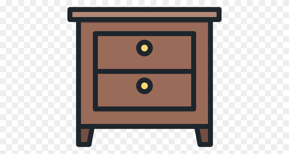 Download Night Stand Icon Clipart Bedside Tables Clip Art Table, Drawer, Furniture, Cabinet, Mailbox Free Transparent Png