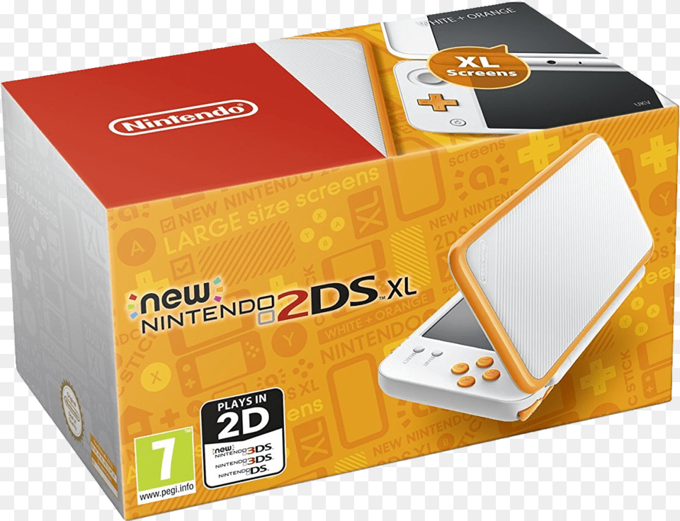 Download Nintendo 3ds Image New 2ds Xl Orange And White, Computer Hardware, Electronics, Hardware, Box Png