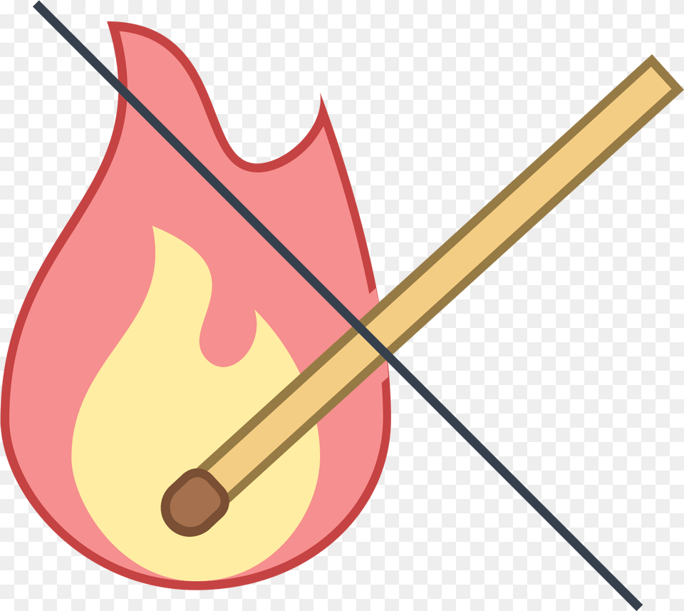 Download No Fire Icon Icon With No Background Fiammifero Icon, Bow, Weapon Png Image