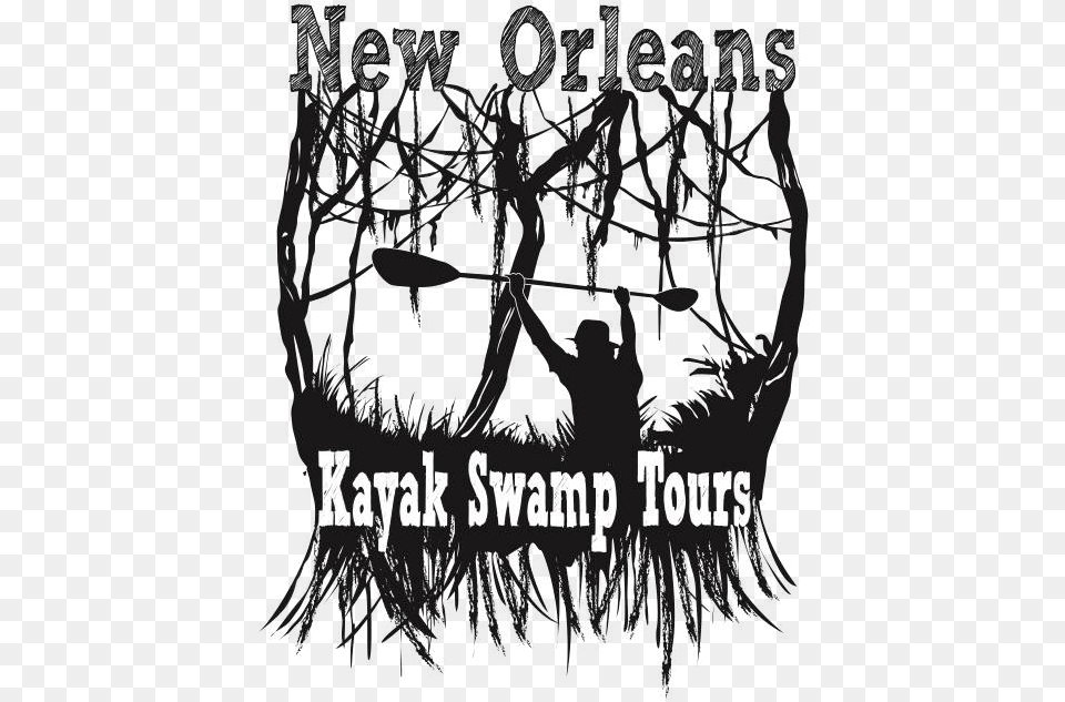 Download Nola Kayak Swamp Logo New Orleans Kayak Swamp Graphic Design, Advertisement, Poster, Adult, Wedding Free Png