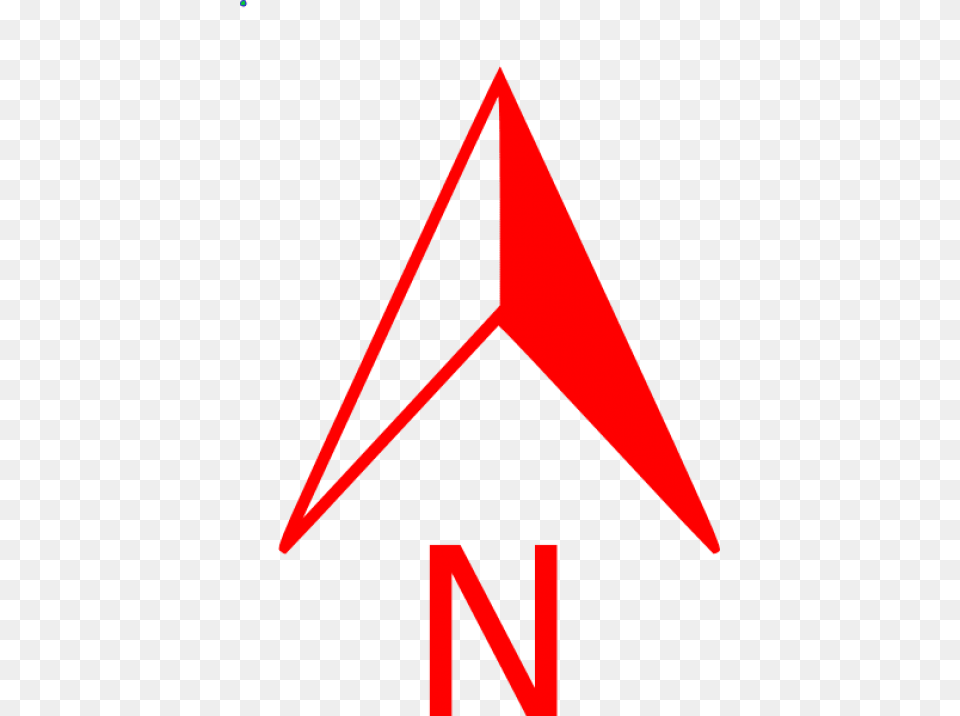 Download North Arrow Images North Arrow Red, Triangle Free Transparent Png