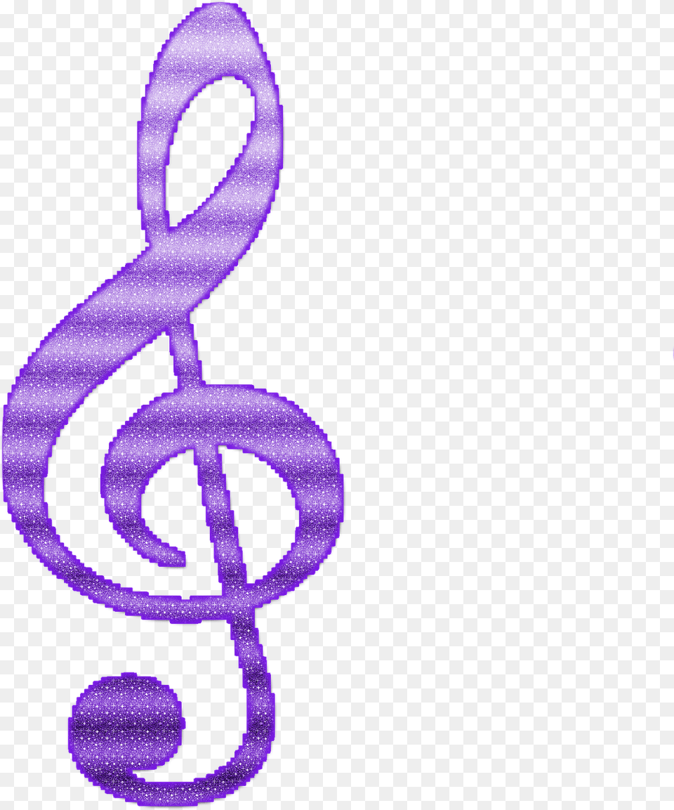 Download Notas Musicais Treble Clef S Full Size Music Symbol S, Alphabet, Ampersand, Text, Purple Free Png