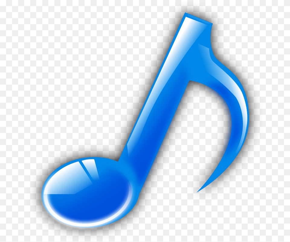 Download Note Icon Dlpngcom Notas Musicales De Color Azul, Cutlery, Spoon Png Image