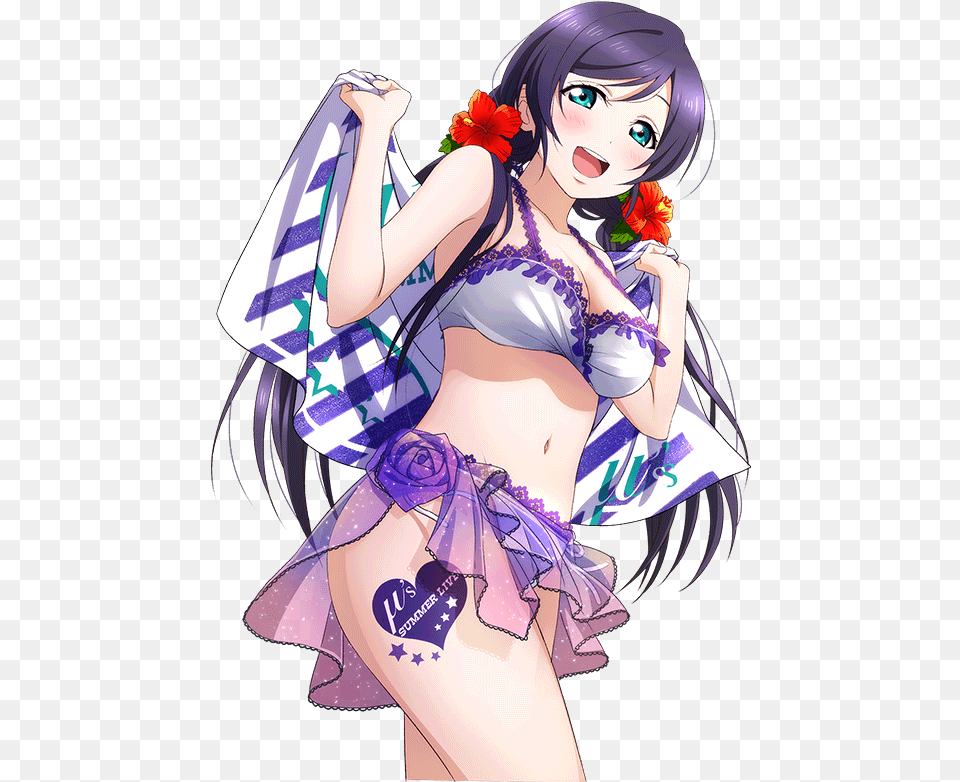 Download Nozomi Tojo Cards Transparent, Book, Comics, Publication, Adult Free Png