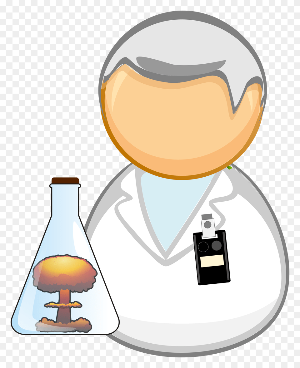 Download Nuclear Scientist Transparent Hd Nuclear Medicine Clipart, Clothing, Coat, Lab Coat, Jar Png