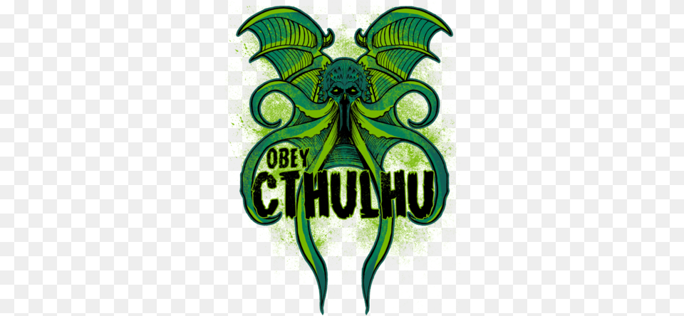 Obey The Cthulhu Illustration, Emblem, Symbol, Pattern Free Png Download