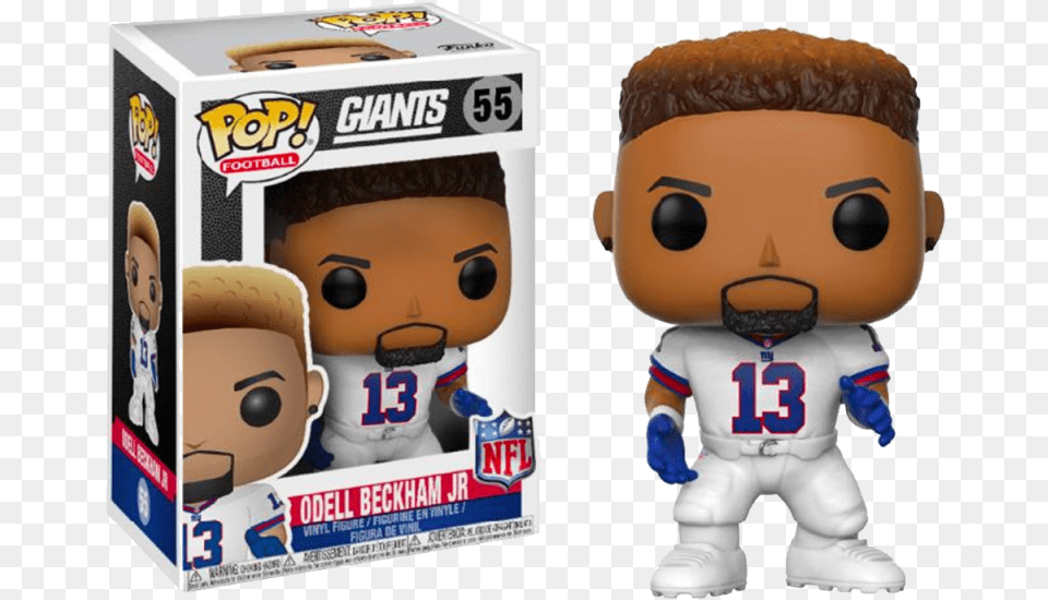 Download Odell Beckham Jr Funko Pop Football Players, Clothing, Glove, Toy, Face Png